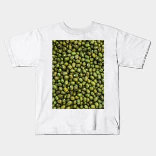 Green bean (mung bean) texture Kids T-Shirt